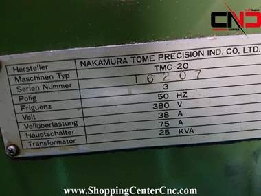 تراش سی ان سی دو محور NAKAMURA TMC 20ساخت ژاپن